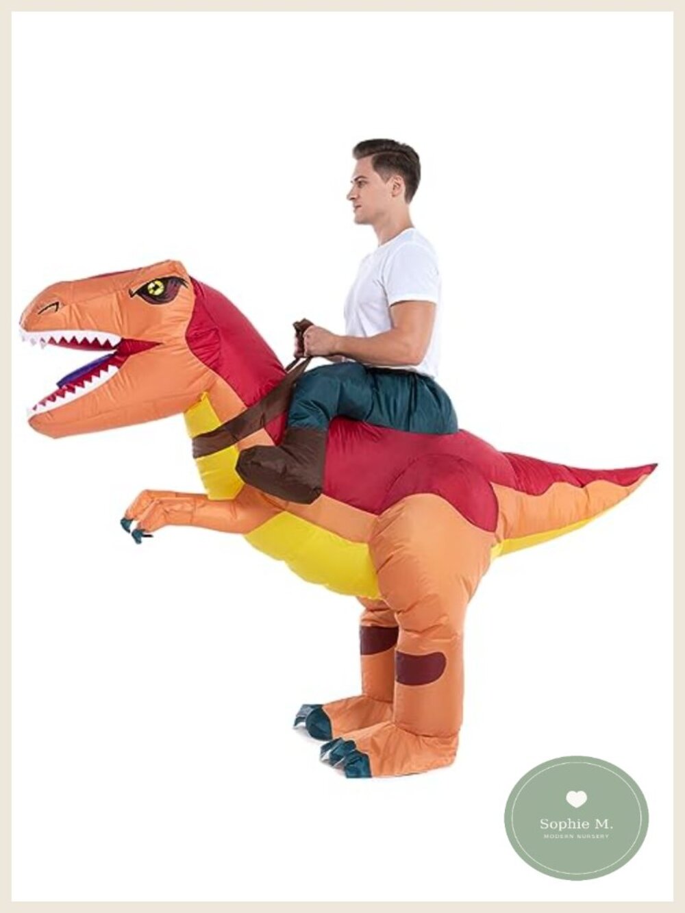 Inflatable Dinosaur Costume Adult Ride On Cosplay T-Rex